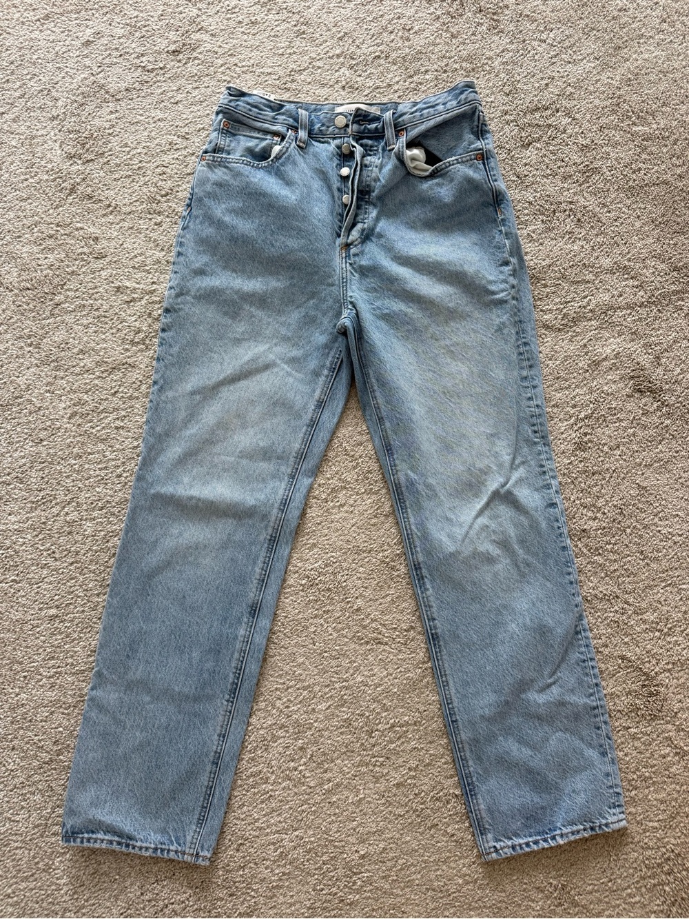 Denim Forum Blue High-Rise Loose Jeans